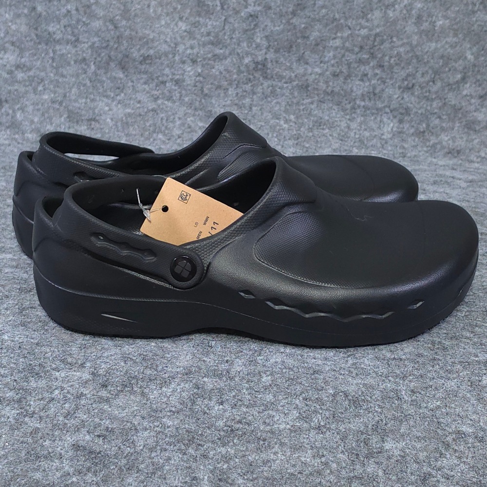 Shoes For Crews Zinc Black Slip Resistant Work Clogs Mens 9 Womens 11 60301 - Picture 2 of 7